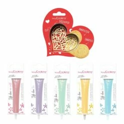 Remise 💯 ScrapCooking Emporte Pièce Modelage Kit Pour Biscuits En Relief Coeur + 5 Stylos Choco Pastel 🔥