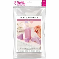 Offres ⌛ Graine Créative Moule Bougie Moule Thermoformé Pour Bougie - Géométrique - 4 Pcs 🤩