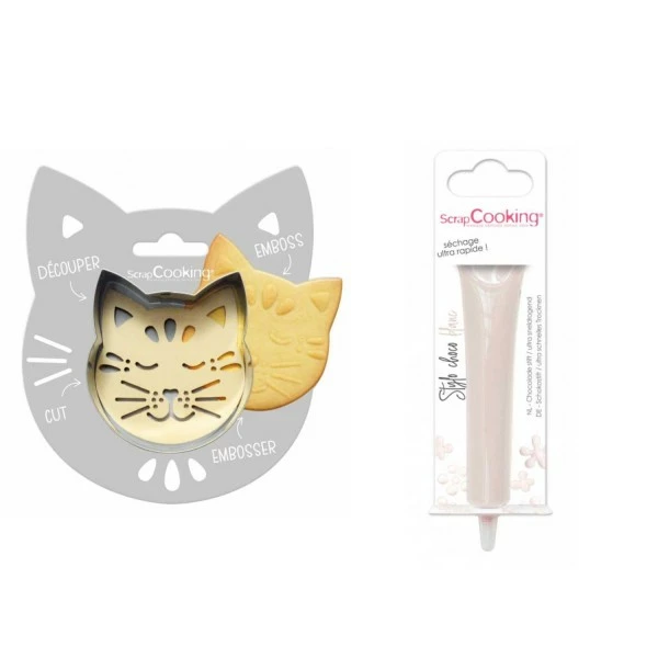 Top 10 🧨 ScrapCooking Emporte Pièce Modelage Kit Pour Biscuit En Relief Chat + Stylo Au Chocolat Blanc 😀 1 Top 10 🧨 ScrapCooking Emporte Pièce Modelage Kit Pour Biscuit En Relief Chat + Stylo Au Chocolat Blanc 😀