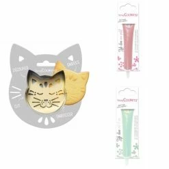Les meilleures critiques de ⌛ ScrapCooking Emporte Pièce Modelage Kit Pour Biscuit En Relief Chat + 2 Stylos Au Chocolat Rose Pastel Et Vert D'eau ⌛