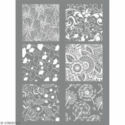 Offres ⭐ Graine Créative Gabarit Pâte Polymère Pochoir Pour Impression De Motifs Sur Pâte Polymère - Floral - 11,4 X 15,3 Cm 😉