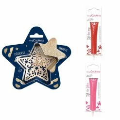 Les meilleures critiques de ⌛ ScrapCooking Emporte Pièce Modelage Kit Pour Biscuit En Relief Étoile + 2 Stylos Au Chocolat Rouge Et Fuchsia ⭐