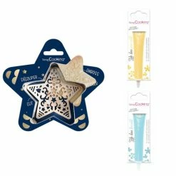 Top 10 🎁 ScrapCooking Emporte Pièce Modelage Kit Pour Biscuit En Relief Étoile + 2 Stylos Au Chocolat Jaune Pastel Et Bleu Pastel 😀
