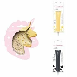 Le moins cher 🥰 ScrapCooking Emporte Pièce Modelage Kit Pour Biscuit En Relief Licorne + 2 Stylos Au Chocolat Jaune Pastel Et Noir 😀
