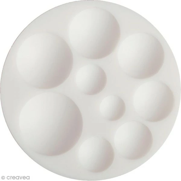 Sortie 😀 Graine Créative Moule Porcelaine Froide Mini Moule Silicone Souple DTM - Cabochons Ronds - 9 Formes 😀 1 Sortie 😀 Graine Créative Moule Porcelaine Froide Mini Moule Silicone Souple DTM - Cabochons Ronds - 9 Formes 😀