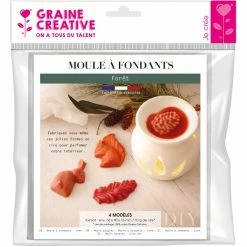 Meilleur prix 🌟 Graine Créative Moule Bougie Moule Pour Fondants à Bougie - Forêt - 4 Pcs 😀