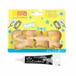 Offres ⌛ ScrapCooking Emporte Pièce Modelage Découpoir à Biscuits En Inox Star + Stylo De Glaçage Noir 🥰