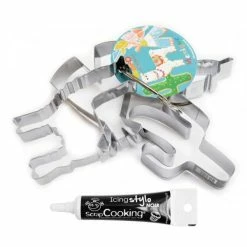 De gros 💯 ScrapCooking Emporte Pièce Modelage 4 Découpoirs à Biscuits Lama + Stylo De Glaçage Noir 🎉