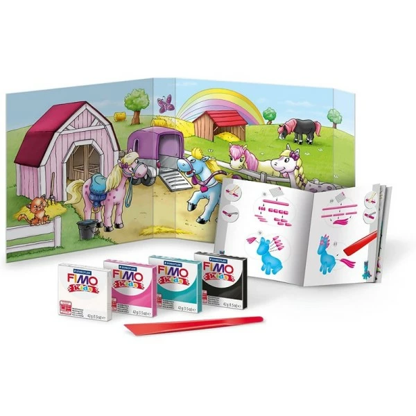 Promo ✔️ Artif Emporte Pièce Modelage Coffret Fimo Kids, Chevaux, 4 Pains à Modeler Et Accessoires, Kit Créatif Enfant 😀 2 Promo ✔️ Artif Emporte Pièce Modelage Coffret Fimo Kids, Chevaux, 4 Pains à Modeler Et Accessoires, Kit Créatif Enfant 😀 – Image 2