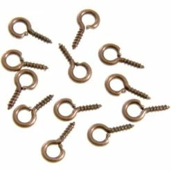 Meilleur prix 🤩 Présentoirs Pour Bijoux Gabarit Pâte Polymère Pitons Tige à Vis Pour Création Bijoux 10 Mm (100 Pièces) Cuivre 🧨