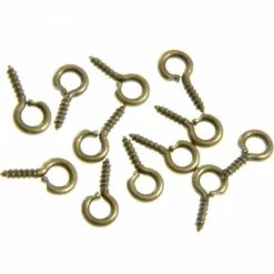 Nouveau ❤️ Présentoirs Pour Bijoux Gabarit Pâte Polymère Pitons Tige à Vis Pour Création Bijoux 10 Mm (100 Pièces) Bronze 🎉