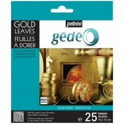 Vente flash 🎉 Pébéo Feuille à Dorer Feuilles à Dorer - Doré - 25 Pcs 🔔
