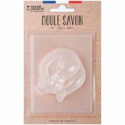 Promo ✨ Graine Créative Moule Savon Mini Moule Thermoformé - Renard Endormi - 7 X 6 Cm 🔔