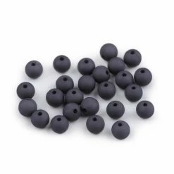 Le moins cher ⭐ Czech Beads Exclusive Moule Fimo 25pc (50d) Bleu-gris Foncé Mat Acrylique Perles Ø8mmF, Plastique 🧨