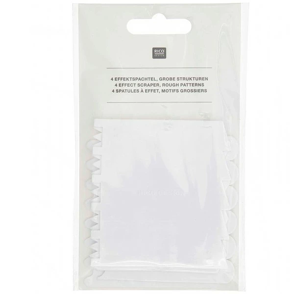Meilleure vente 🔔 Rico Design Outil Modelage Spatules à Effets - Motifs Grossiers - 4 Pcs ✨ 1 Meilleure vente 🔔 Rico Design Outil Modelage Spatules à Effets - Motifs Grossiers - 4 Pcs ✨