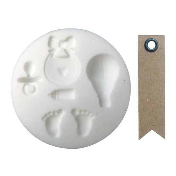 Bon marché 🥰 AUCUNE Moule Fimo Mini Moule Silicone Pour Pâte Polymère Naissance + 20 étiquettes Kraft Fanion 🎉 1 Bon marché 🥰 AUCUNE Moule Fimo Mini Moule Silicone Pour Pâte Polymère Naissance + 20 étiquettes Kraft Fanion 🎉