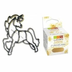 Acheter ⌛ AUCUNE Emporte Pièce Modelage Emporte-pièce Licorne à Assembler + Paillettes Dorées 🔔