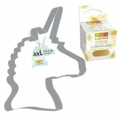 Acheter 🥰 ScrapCooking Emporte Pièce Modelage Découpoir à Pâtisserie Inox XXL Licorne + Paillettes Dorées ✔️