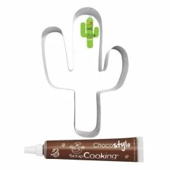 De gros ⌛ ScrapCooking Emporte Pièce Modelage Moule Découpoir XXL Cactus + 1 Stylo Chocolat 😀