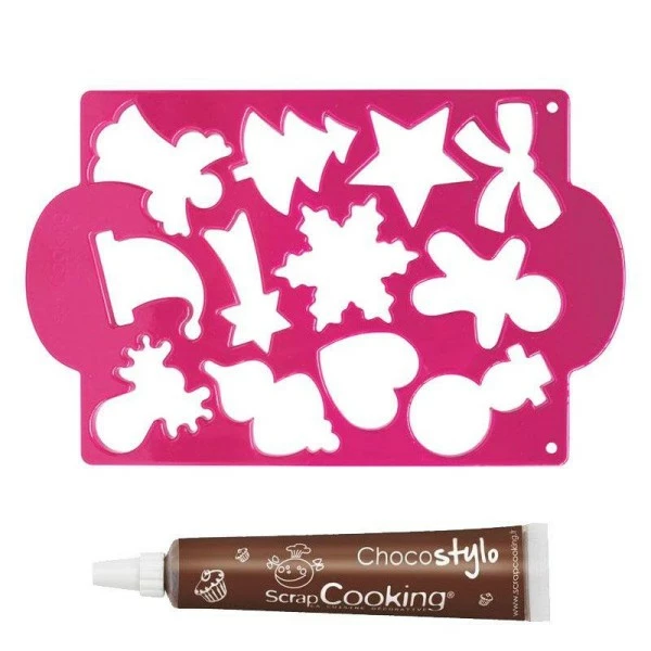 Acheter 👍 ScrapCooking Emporte Pièce Modelage Plaque Découpoirs à Biscuits Noël + 1 Stylo Chocolat 😉 1 Acheter 👍 ScrapCooking Emporte Pièce Modelage Plaque Découpoirs à Biscuits Noël + 1 Stylo Chocolat 😉