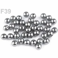 Budget ⭐ Czech Beads Exclusive Moule Fimo 10g F39grey Plastique Imitation Perles De Nacre Coup D'Œil 8mm, Rond, Talon, Talon Léger, Perle De L 🎁