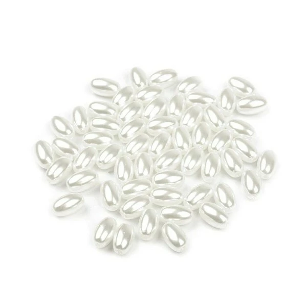 Vente flash 👍 Czech Beads Exclusive Moule Fimo 10g 2 En Plastique Blanc Perle D'Imitation De Perles De Vue 6x10mm D'Olive, L'Échelle De Tirant Trou 🎉 1 Vente flash 👍 Czech Beads Exclusive Moule Fimo 10g 2 En Plastique Blanc Perle D'Imitation De Perles De Vue 6x10mm D'Olive, L'Échelle De Tirant Trou 🎉