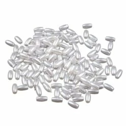 Offres 👍 Czech Beads Exclusive Moule Fimo 5g Blanc En Plastique Imitation Perles De Nacre Coup D'Œil 3x6mm Riz, L'Échelle De Tirant Trou ✨