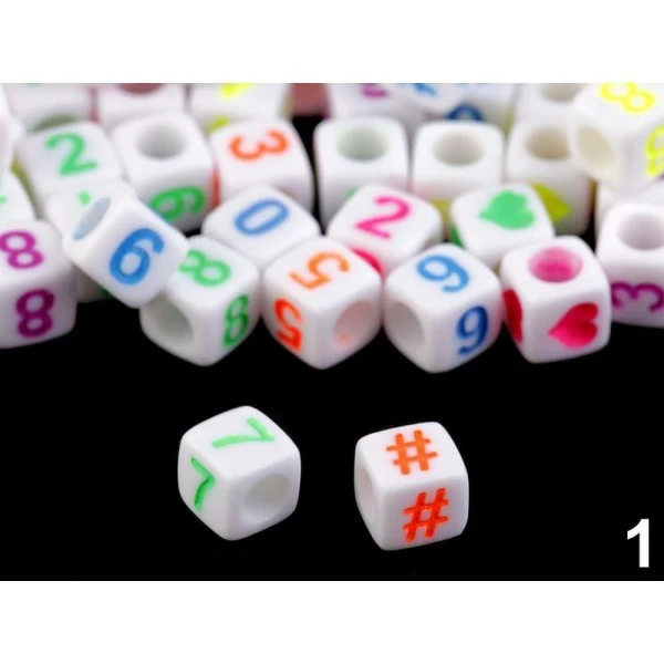 Bon marché ❤️ Czech Beads Exclusive Moule Fimo 1bag 1 Mélange De Couleurs De Perles En Plastique Cube Avec Des Lettres De 6mm, Autres 🔔 2 Bon marché ❤️ Czech Beads Exclusive Moule Fimo 1bag 1 Mélange De Couleurs De Perles En Plastique Cube Avec Des Lettres De 6mm, Autres 🔔 – Image 2