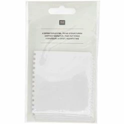 Sortie ✔️ Rico Design Outil Modelage Spatules à Effets - Motifs Fins - 4 Pcs 🎁