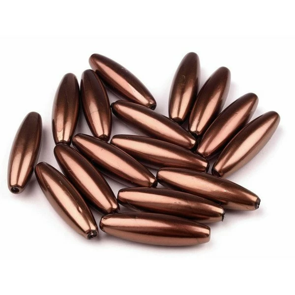 Le moins cher 👏 Czech Beads Exclusive Moule Fimo 10pc Plastique Marron Imitation Perles De Nacre Coup D'Œil 10x30mm D'Olive, L'Échelle De Tirant Trou ❤️ 1 Le moins cher 👏 Czech Beads Exclusive Moule Fimo 10pc Plastique Marron Imitation Perles De Nacre Coup D'Œil 10x30mm D'Olive, L'Échelle De Tirant Trou ❤️
