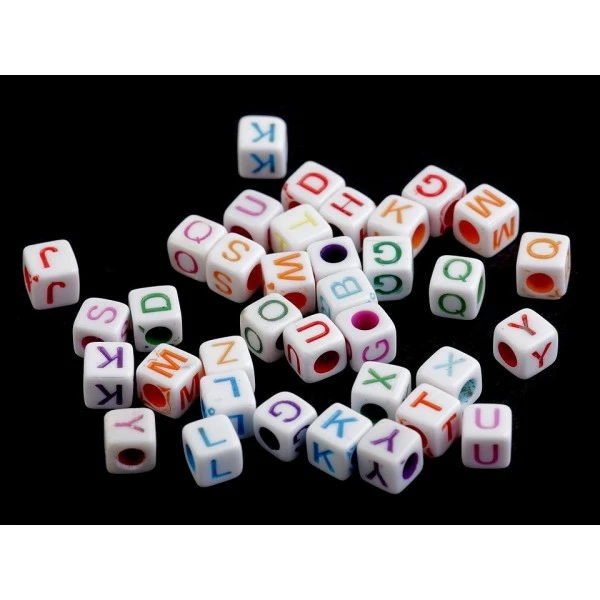 Budget ❤️ Czech Beads Exclusive Moule Fimo 10g Ix Perles En Plastique Cube Avec Des Lettres De 6mm, Autres 👍 2 Budget ❤️ Czech Beads Exclusive Moule Fimo 10g Ix Perles En Plastique Cube Avec Des Lettres De 6mm, Autres 👍 – Image 2