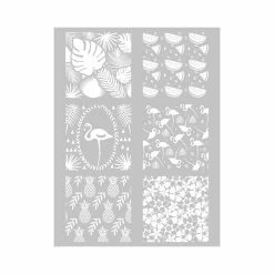 Top 10 👍 Perlesmania Plaque De Texture 1 Pochoir TROPICAL Pour PATE FIMO,PATE POLYMERE, CERNIT, SCULPEY Ref 265312 DTM ✨