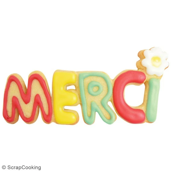 Top 10 ✨ ScrapCooking Emporte Pièce Patisserie Découpoir En Inox - Merci - 15 X 5 Cm 🔥 2 Top 10 ✨ ScrapCooking Emporte Pièce Patisserie Découpoir En Inox - Merci - 15 X 5 Cm 🔥 – Image 2