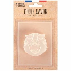 Promo 🌟 Graine Créative Moule Savon Mini Moule Thermoformé - Tigre - 5 X 5 Cm 🎁