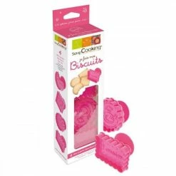 Remise 🛒 ScrapCooking Emporte Pièce Modelage Kit 4 Découpoirs-éjecteurs Pour Biscuits 🔥