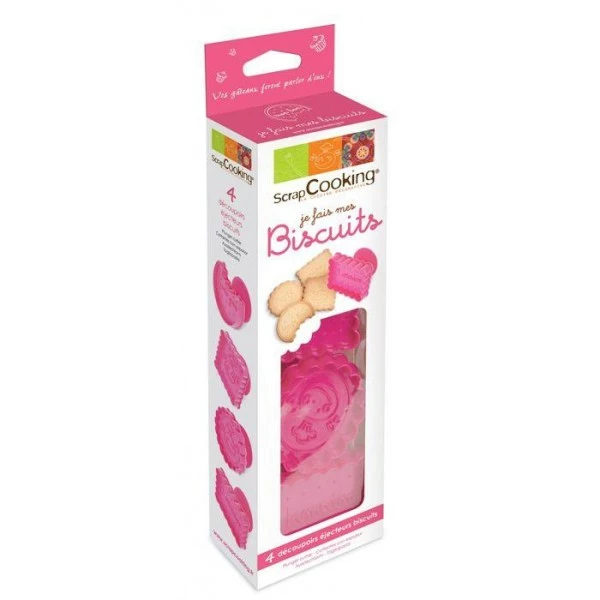 Remise 🛒 ScrapCooking Emporte Pièce Modelage Kit 4 Découpoirs-éjecteurs Pour Biscuits 🔥 2 Remise 🛒 ScrapCooking Emporte Pièce Modelage Kit 4 Découpoirs-éjecteurs Pour Biscuits 🔥 – Image 2
