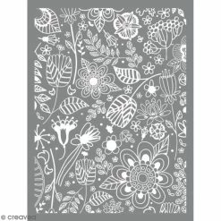 Acheter 🎉 Graine Créative Gabarit Pâte Polymère Pochoir Pour Impression De Motifs Sur Pâte Polymère - Nature - 11,4 X 15,3 Cm 🎁