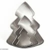 Budget 😉 Graine Créative Emporte Pièce Modelage Emporte Pièce Inox Pour Modelage - Sapin De Noël - 3 Pcs 🤩