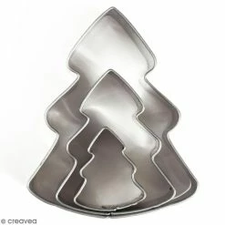 Budget 😉 Graine Créative Emporte Pièce Modelage Emporte Pièce Inox Pour Modelage - Sapin De Noël - 3 Pcs 🤩