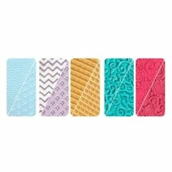 Le moins cher 😍 Graine Créative Gabarit Pâte Polymère Lot 5 Plaques Texture Pour Pâte Polymère 💯