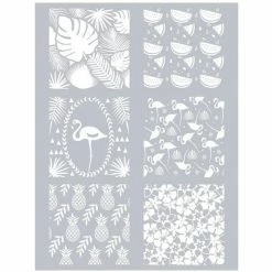 De gros ⌛ Graine Créative Gabarit Pâte Polymère Pochoir Pâte Polymère Tropical 11,4 X 15,3 Cm 😀