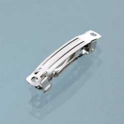 Le moins cher 🎉 Efco Support Bijoux Fimo Lot De 8 Petites Barrettes Pour Cheveux, 4 Cm De Long, à Customiser, Pince Argentée 🎉