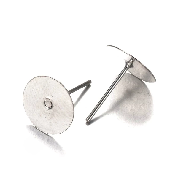 Coupon 🔔 Présentoirs Pour Bijoux Support Bijoux Fimo Clous D'oreilles Support Cabochon 12 X 10 Mm (10 Pièces) Argenté 🌟 1 Coupon 🔔 Présentoirs Pour Bijoux Support Bijoux Fimo Clous D'oreilles Support Cabochon 12 X 10 Mm (10 Pièces) Argenté 🌟