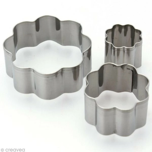 De gros 🔥 DTM Emporte Pièce Modelage Emporte Pièce Inox Fleur X 3 ❤️ 1 De gros 🔥 DTM Emporte Pièce Modelage Emporte Pièce Inox Fleur X 3 ❤️