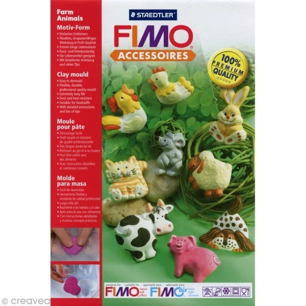 Coupon 🔥 Moule Fimo Moule Pour FIMO Animaux De La Ferme X 9 🌟 1 Coupon 🔥 Moule Fimo Moule Pour FIMO Animaux De La Ferme X 9 🌟