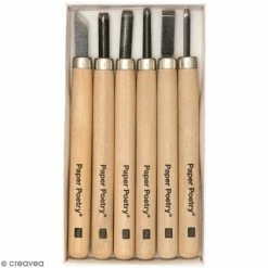 Meilleur prix ⭐ Rico Design Tampon à Graver Assortiment De Couteaux à Sculpter - 6 Pcs 🎉