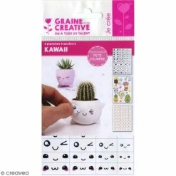 Meilleure affaire 👏 Graine Créative Outil Modelage Transferts Pour Pâte Polymère - Kawaii - 3 Planches ⌛