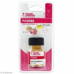 Remise ❤️ Graine Créative Feuille à Dorer Poudre Effet Métallique - Doré - 8 G 🎉