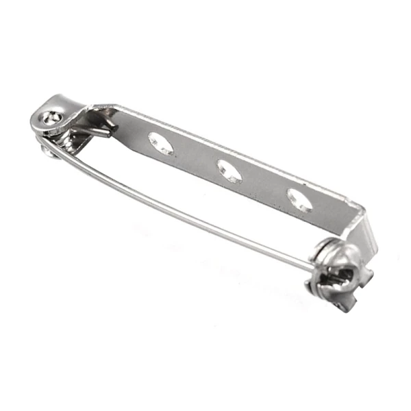 De gros 👏 Creavea Support Broche Argenté 3 Trous - 40 Mm 🎉 1 De gros 👏 Creavea Support Broche Argenté 3 Trous - 40 Mm 🎉