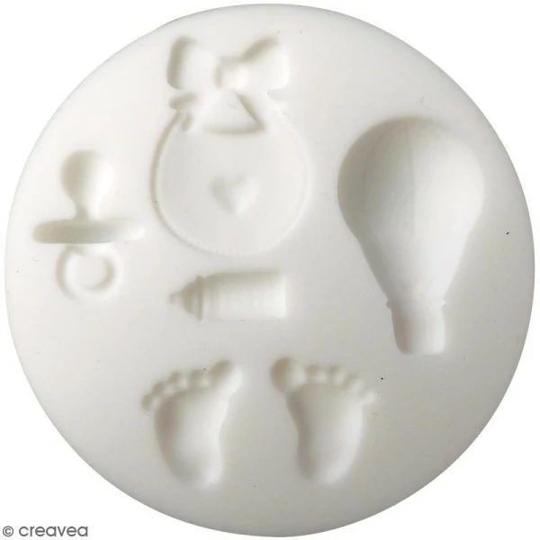 Nouveau 👍 Graine Créative Moule Porcelaine Froide Mini Moule En Silicone - Naissance - 7 Cm De Diamètre - 5 Formes 😉 1 Nouveau 👍 Graine Créative Moule Porcelaine Froide Mini Moule En Silicone - Naissance - 7 Cm De Diamètre - 5 Formes 😉